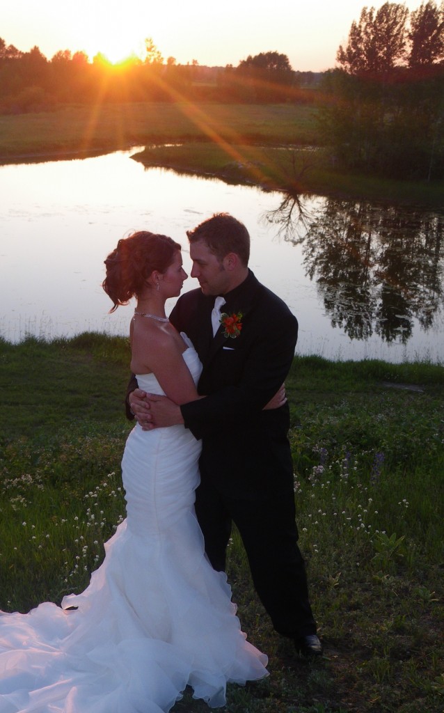 Sunset wedding pictures